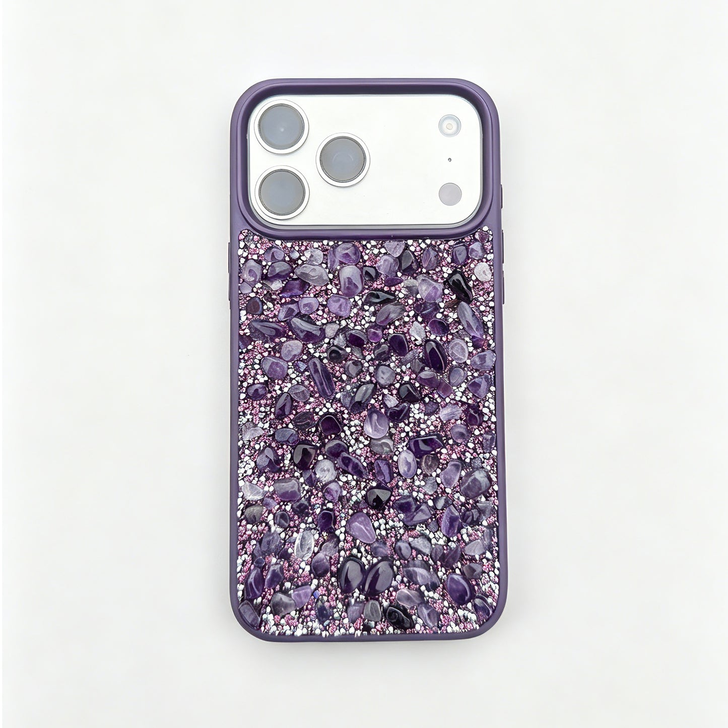 Amethyst Clarity Case Handcrafted Crystal Energy Phone Case