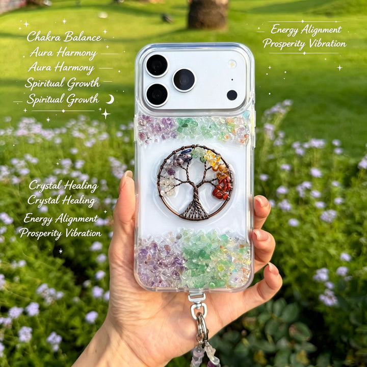 Tree Of Life Crystal Energy Phone Case— A Symbol Of Growth, Balance &amp; Connection