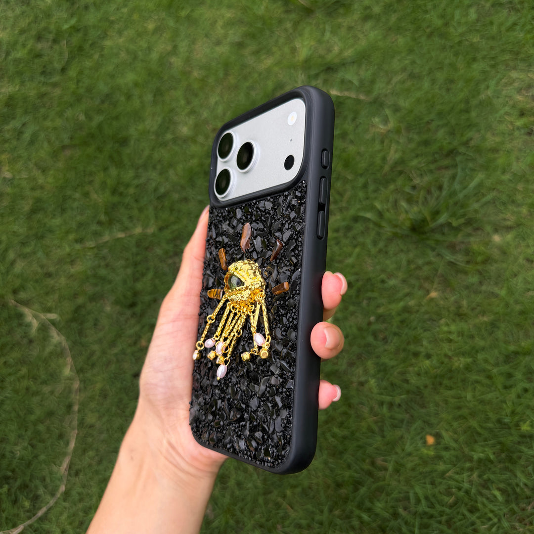 Obsidian Guardian Eye Crystal Phone Case Grounding • Protection • Clarity