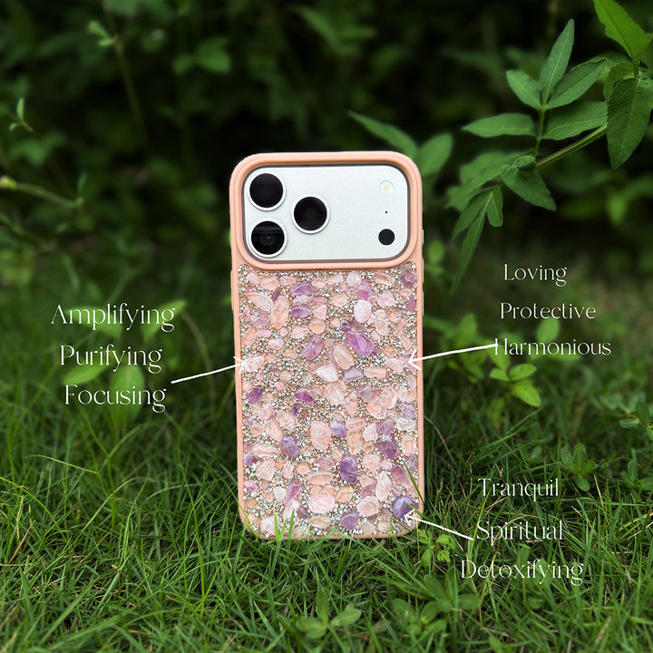 Rose Aura Harmony Crystal Phone Case