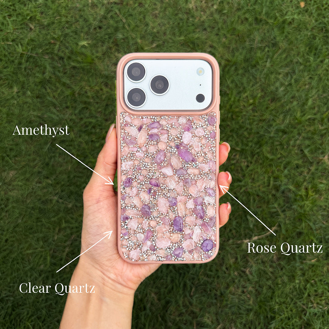 Rose Aura Harmony Crystal Phone Case