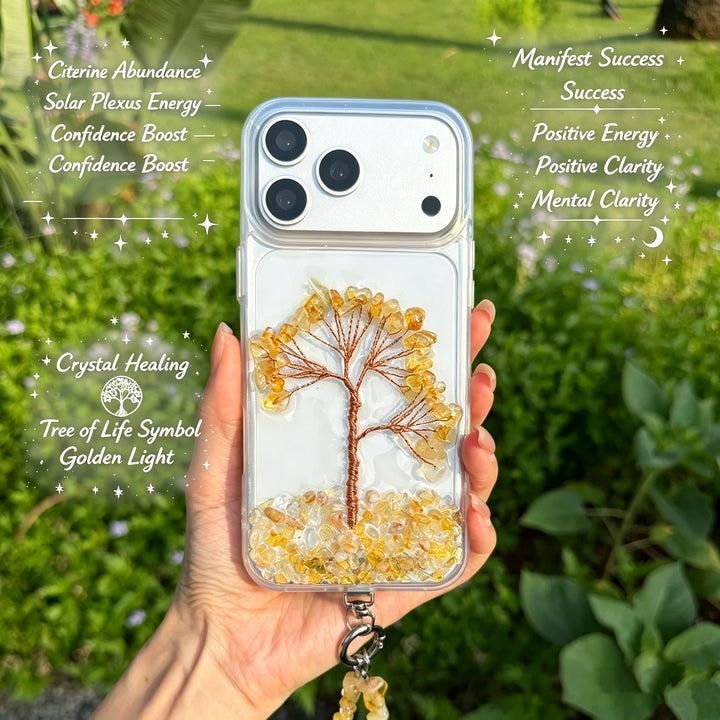 Citrine Tree of Life Crystal Phone Case