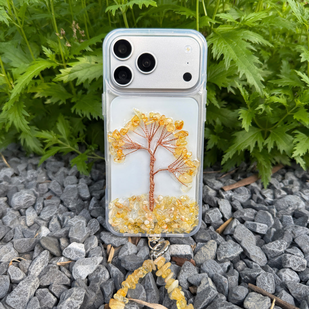 Citrine Tree of Life Crystal Phone Case