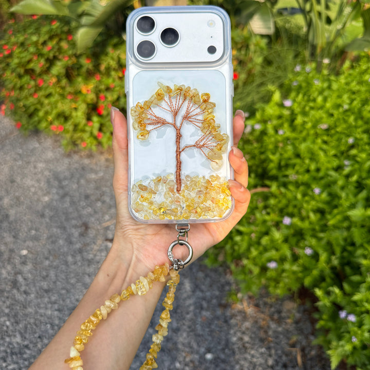 Citrine Tree of Life Crystal Phone Case