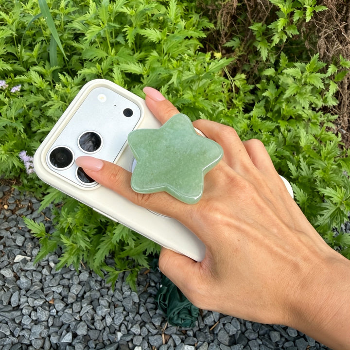Green Aventurine Crystal Magnetic Phone Stand