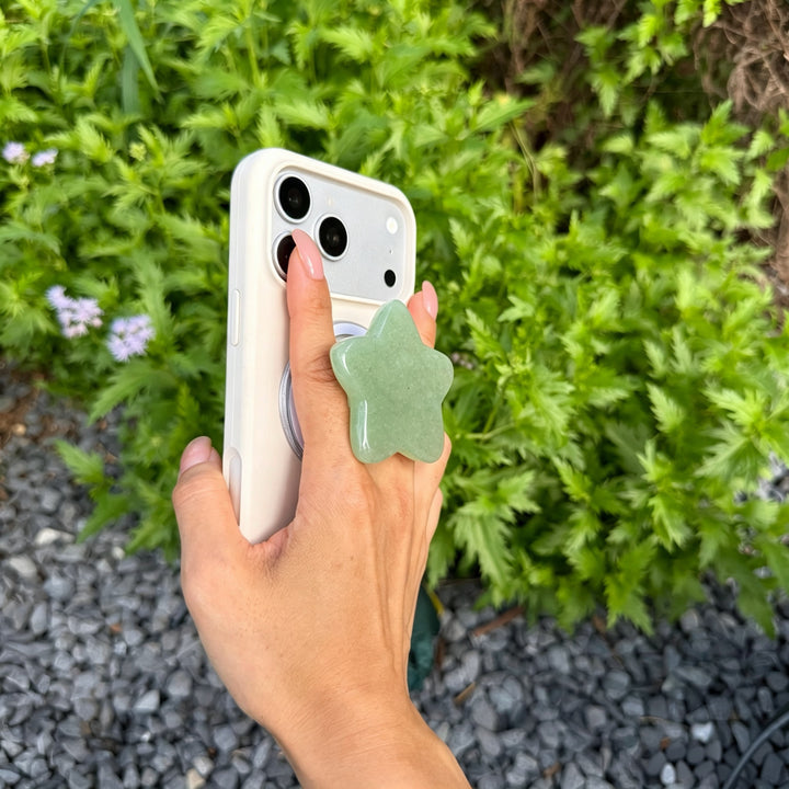 Green Aventurine Crystal Magnetic Phone Stand