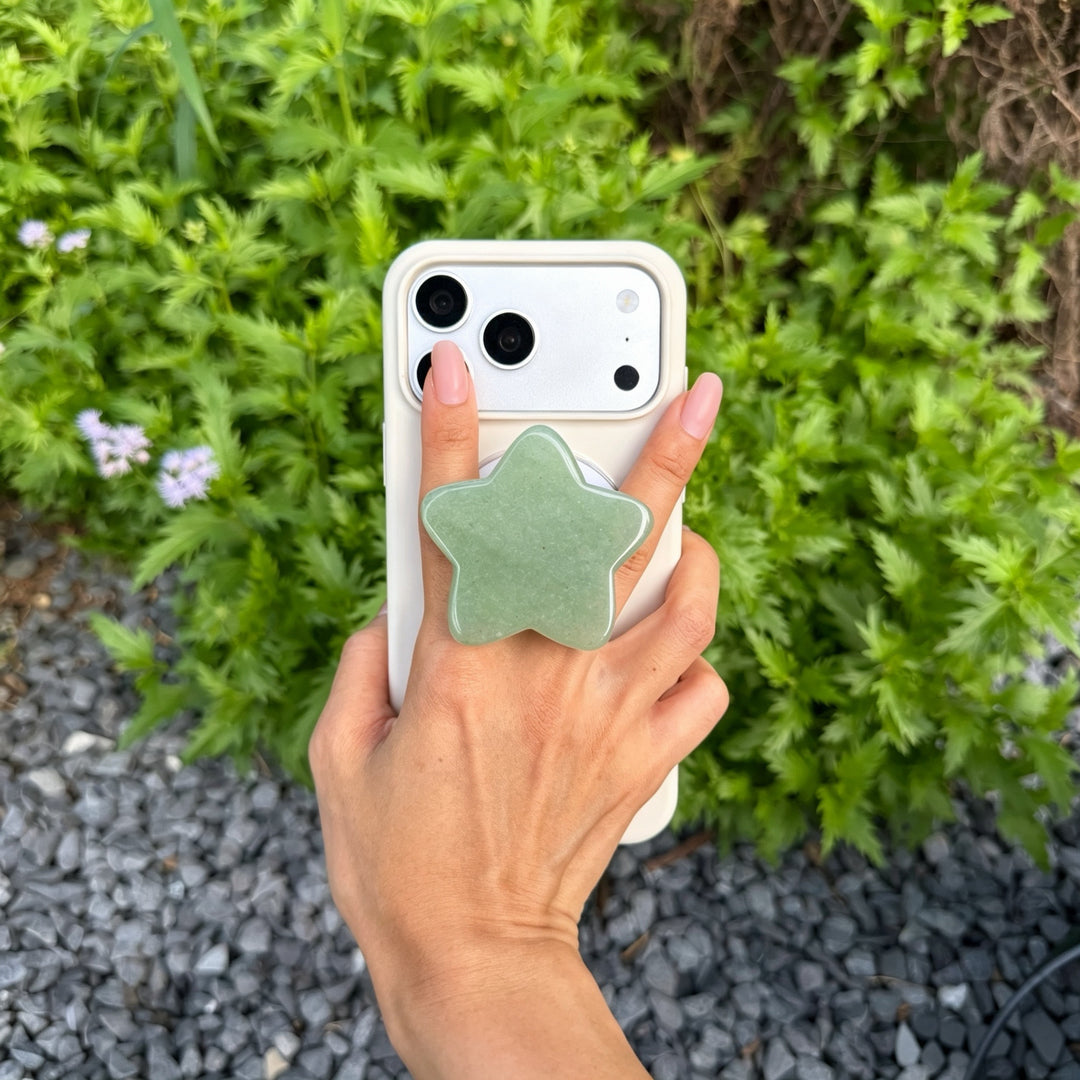 Green Aventurine Crystal Magnetic Phone Stand