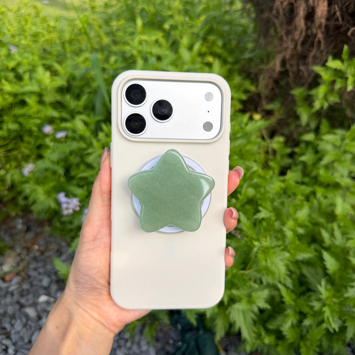 Green Aventurine Crystal Magnetic Phone Stand