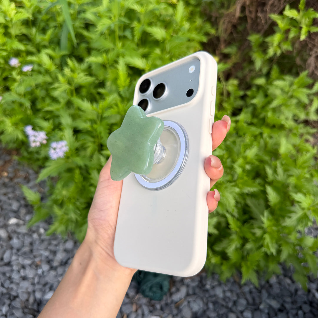 Green Aventurine Crystal Magnetic Phone Stand