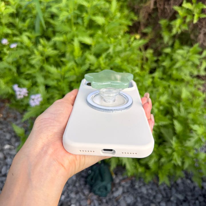 Green Aventurine Crystal Magnetic Phone Stand