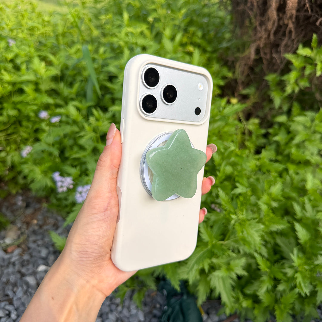 Green Aventurine Crystal Magnetic Phone Stand