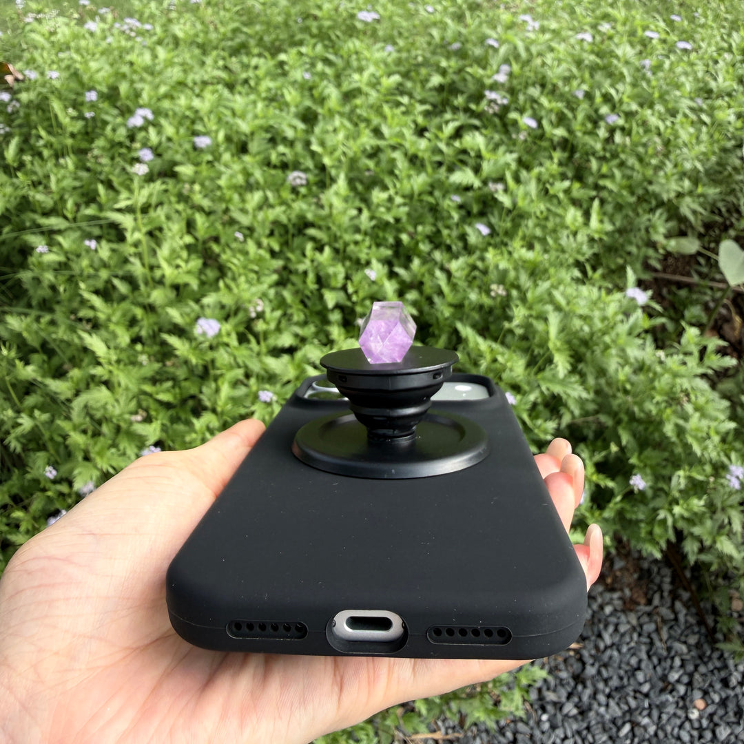 Amethyst Double Terminated Crystal Magnetic Phone Grip