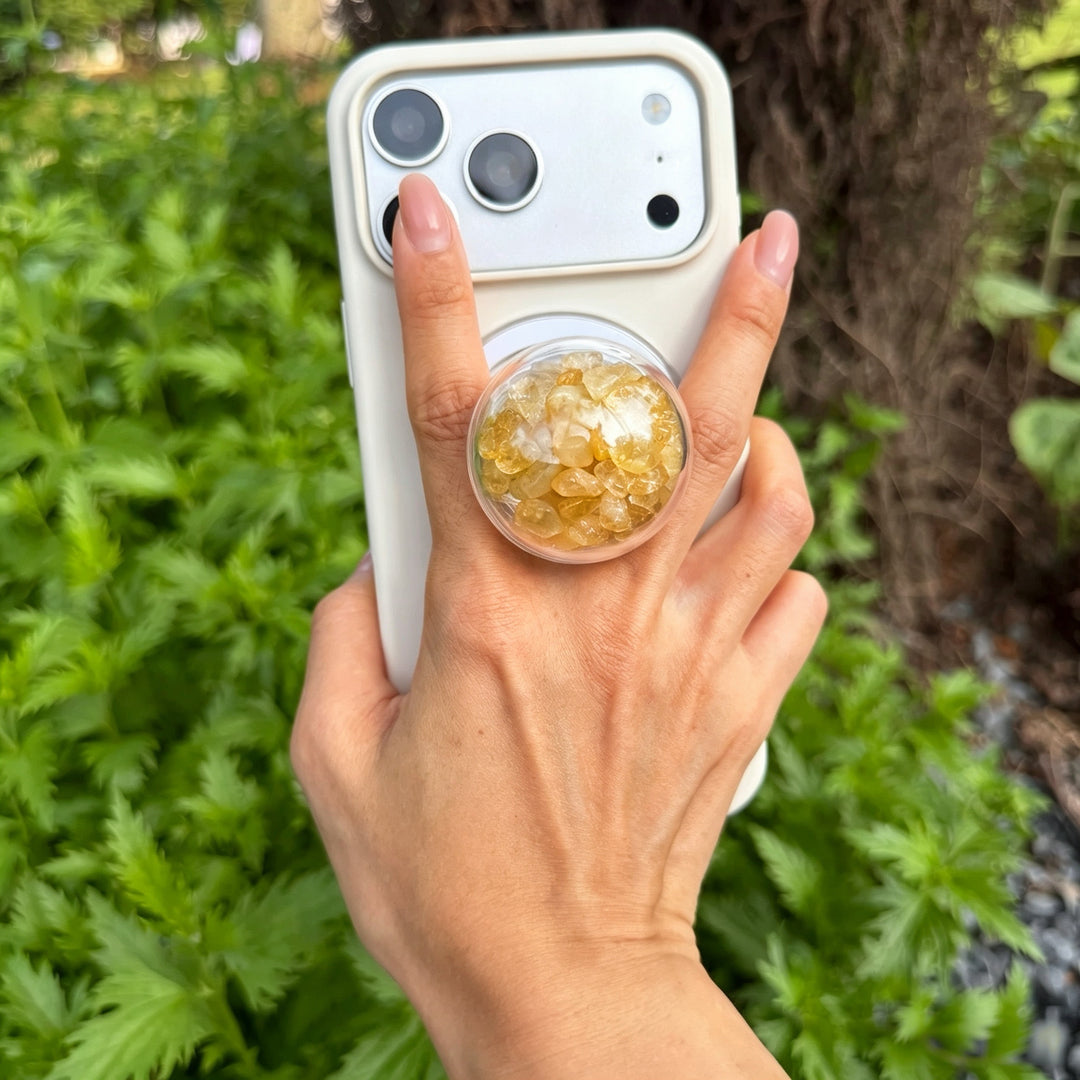 Citrine Crystal Shaker Magnetic Phone Grip