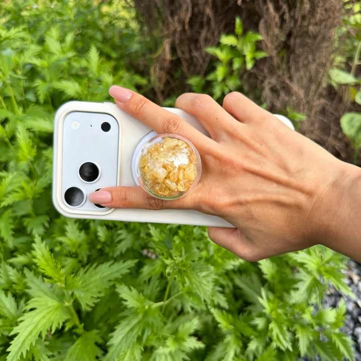 Citrine Crystal Shaker Magnetic Phone Grip