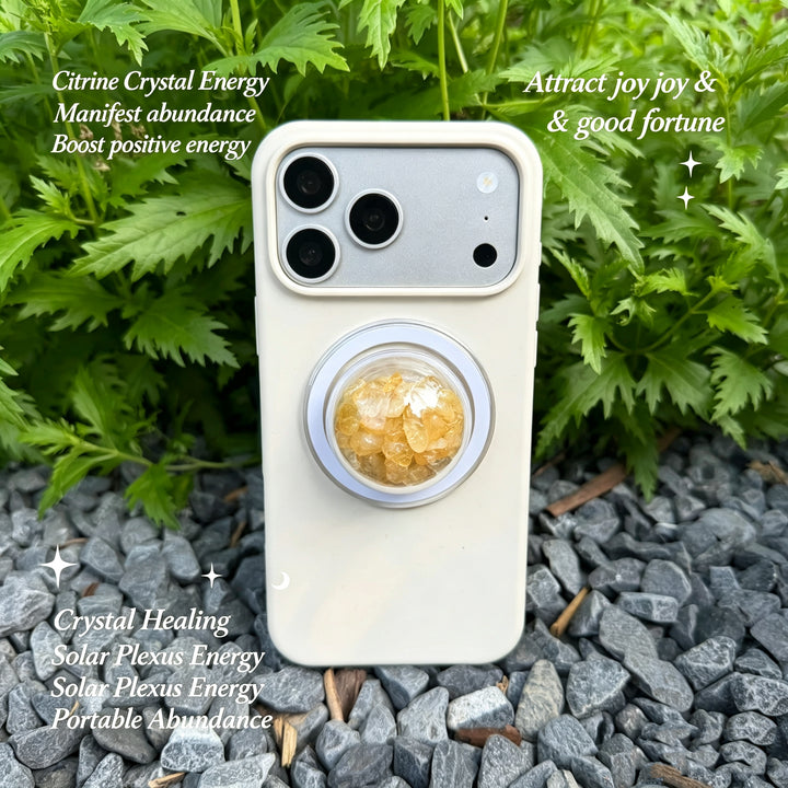 Citrine Crystal Shaker Magnetic Phone Grip
