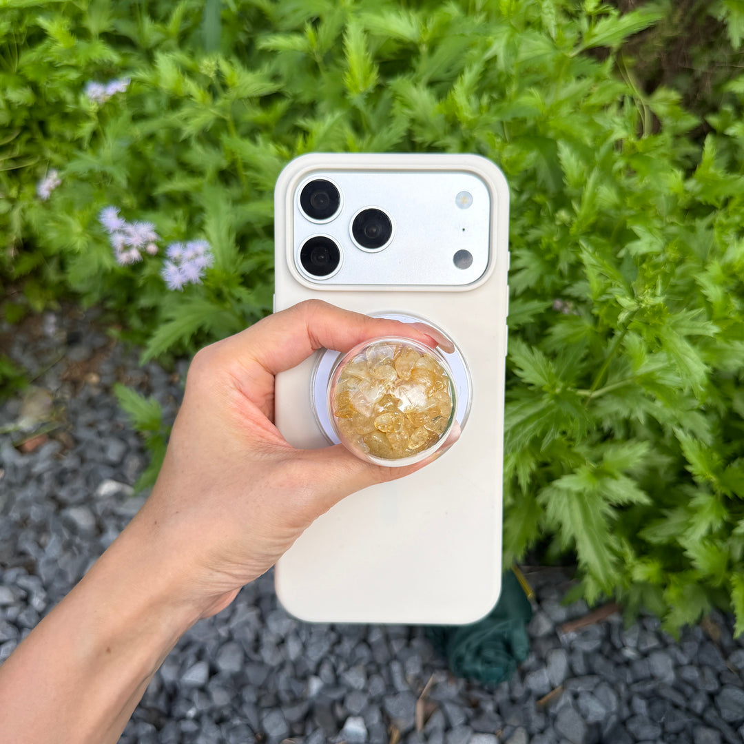 Citrine Crystal Shaker Magnetic Phone Grip