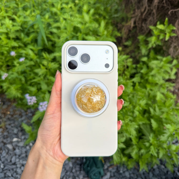 Citrine Crystal Shaker Magnetic Phone Grip