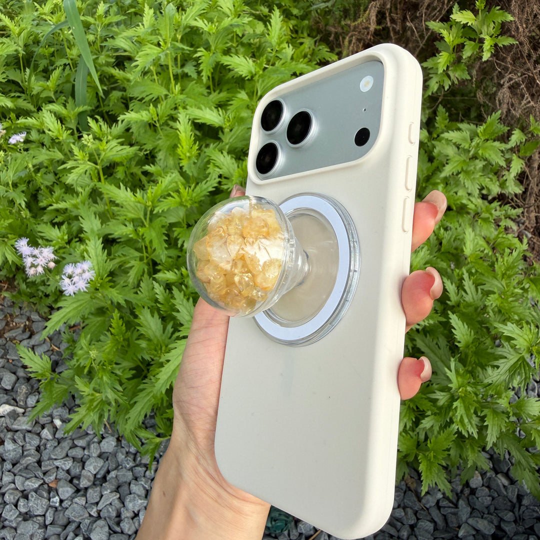 Citrine Crystal Shaker Magnetic Phone Grip