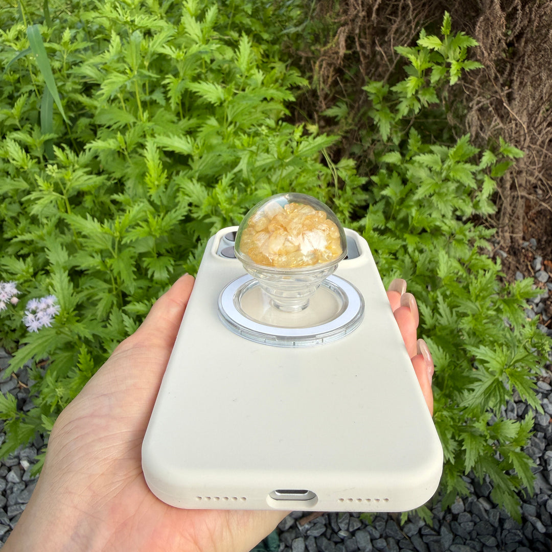 Citrine Crystal Shaker Magnetic Phone Grip