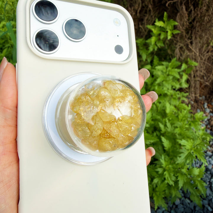 Citrine Crystal Shaker Magnetic Phone Grip