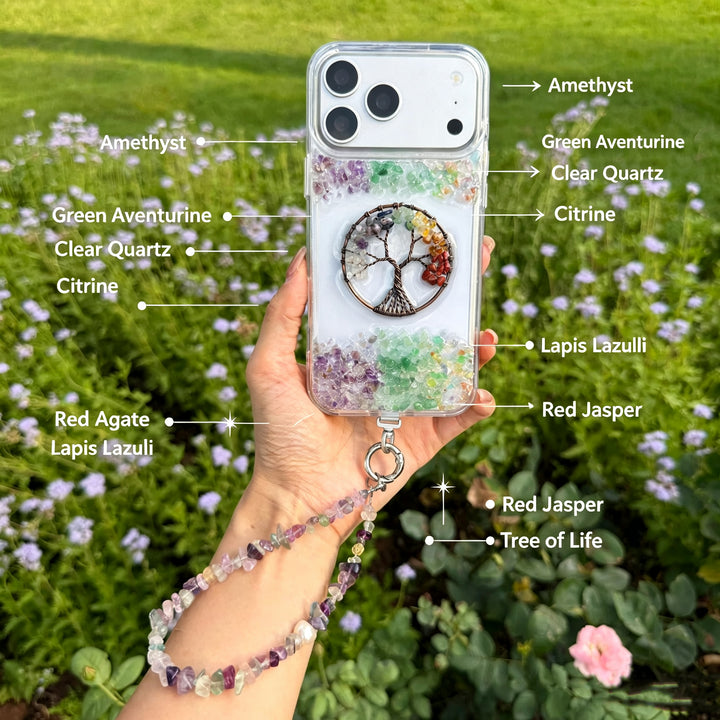 Tree Of Life Crystal Energy Phone Case— A Symbol Of Growth, Balance &amp; Connection