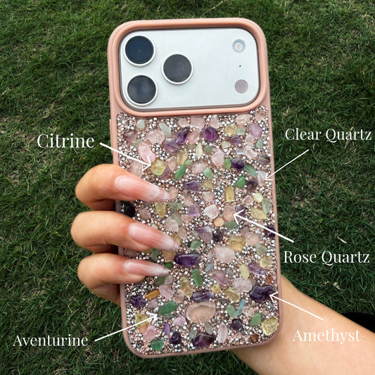 Wealth & Manifestation Energy Phone Case Attract Success • Amplify Focus • Crystal Energy Design