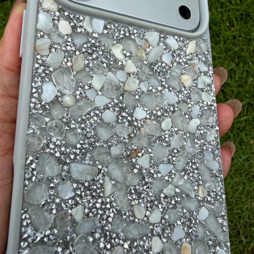 Pure Energy Cleansing Phone Case Clear Crystal Design • Reset Your Mind • Minimal &amp; Powerful