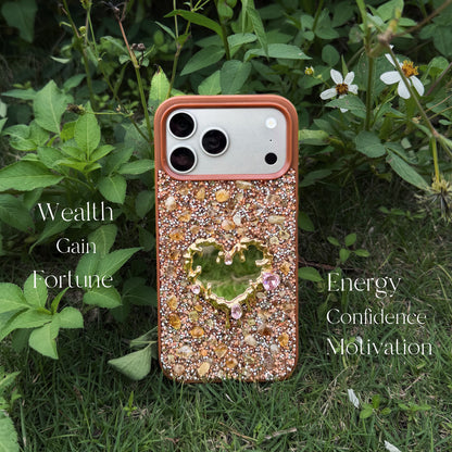 Wealth Crystal Phone Case Attract Abundance · Boost Confidence · Elevate Your Energy