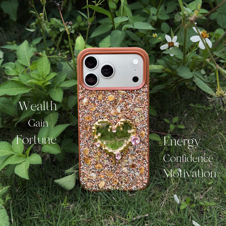 Wealth Crystal Phone Case Attract Abundance · Boost Confidence · Elevate Your Energy
