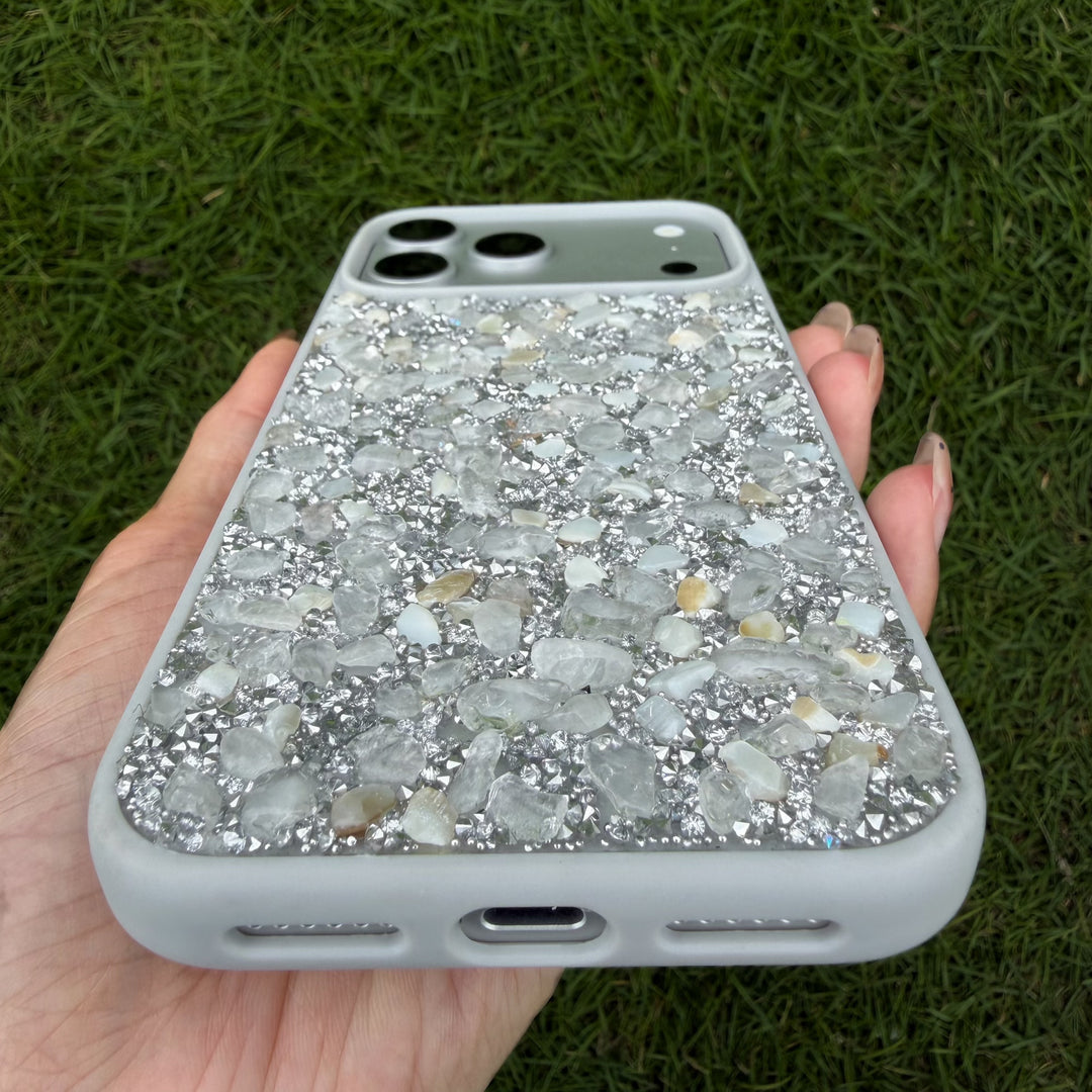 Pure Energy Cleansing Phone Case Clear Crystal Design • Reset Your Mind • Minimal &amp; Powerful