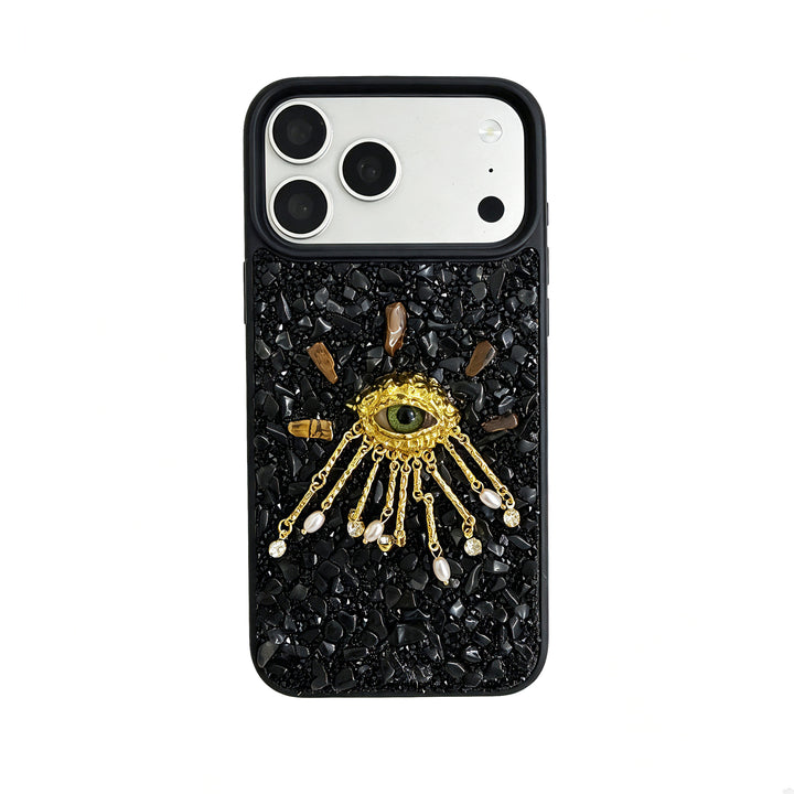 Obsidian Guardian Eye Crystal Phone Case Grounding • Protection • Clarity