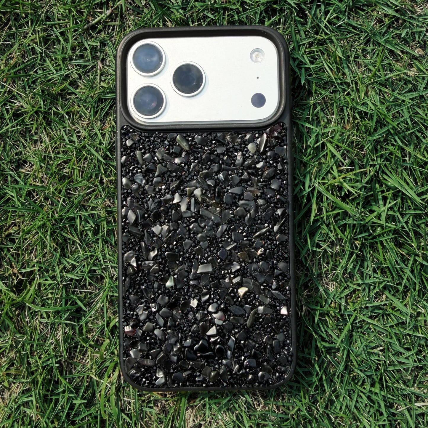Obsidian Protection Case Handcrafted Crystal Energy Phone Case