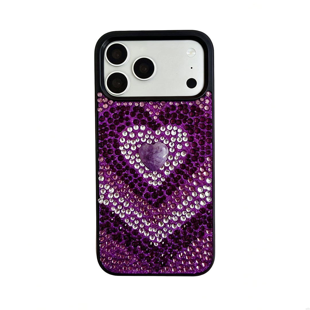 Amethyst Aura Crystal Phone Case -A Symbol of Calm, Intuition &amp; Inner Harmony