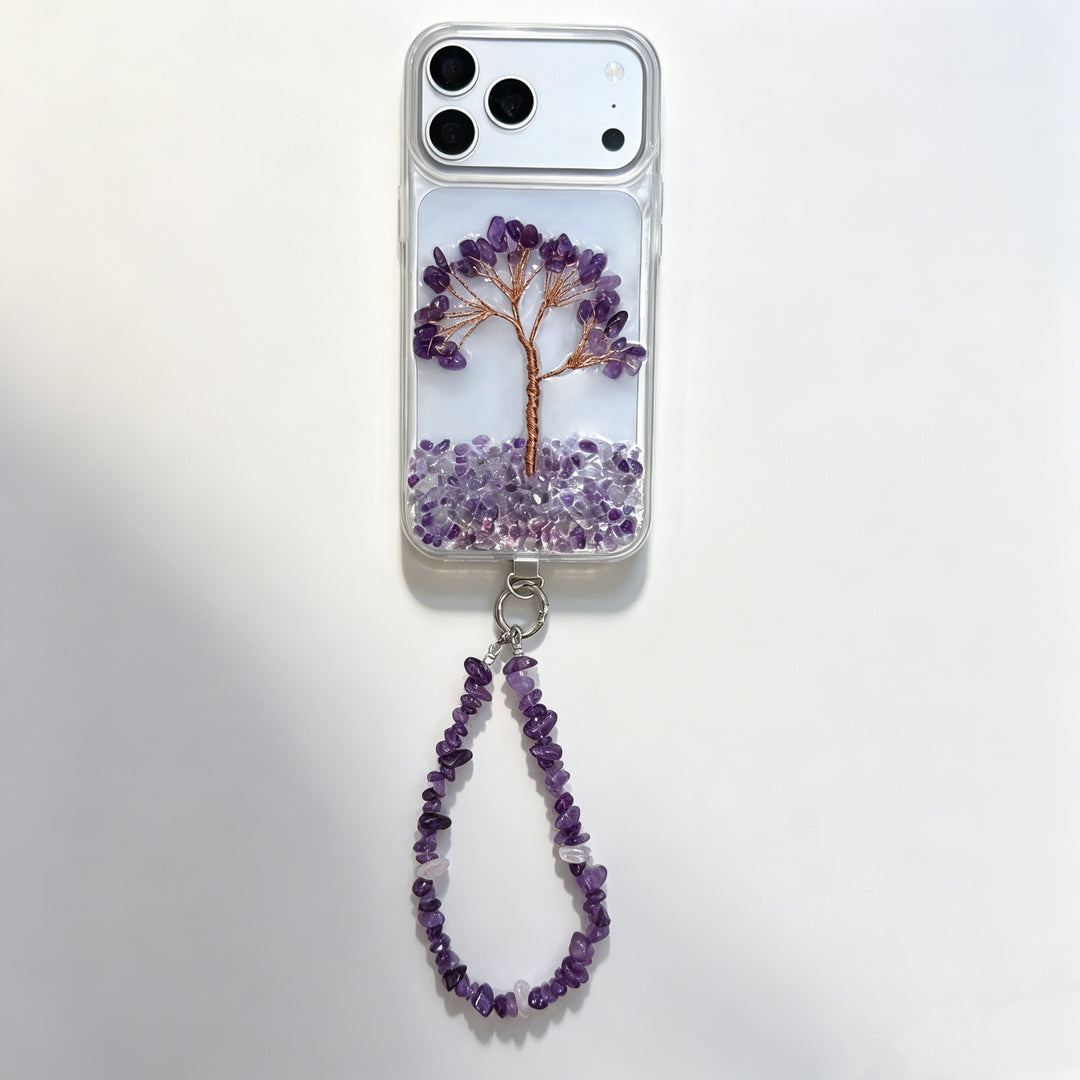 Amethyst Tree of Life Crystal Energy Phone Case — A Symbol of Growth, Balance &amp; Intuition