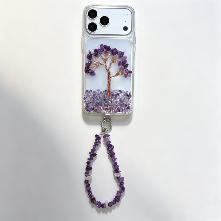 Amethyst Tree of Life Crystal Energy Phone Case — A Symbol of Growth, Balance &amp; Intuition