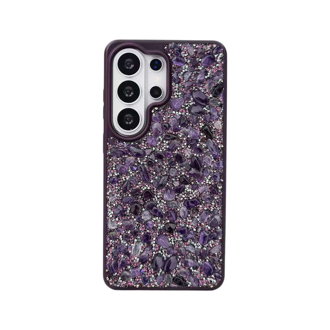 Amethyst Crystal iPhone Case – Handcrafted Protective Phone Case with Real Natural Stone