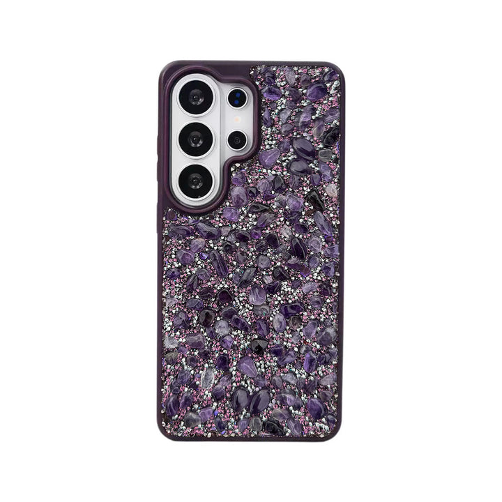 Amethyst Crystal iPhone Case – Handcrafted Protective Phone Case with Real Natural Stone