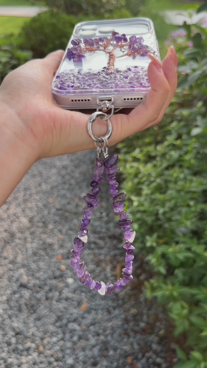 Amethyst Tree of Life Crystal Energy Phone Case — A Symbol of Growth, Balance &amp; Intuition