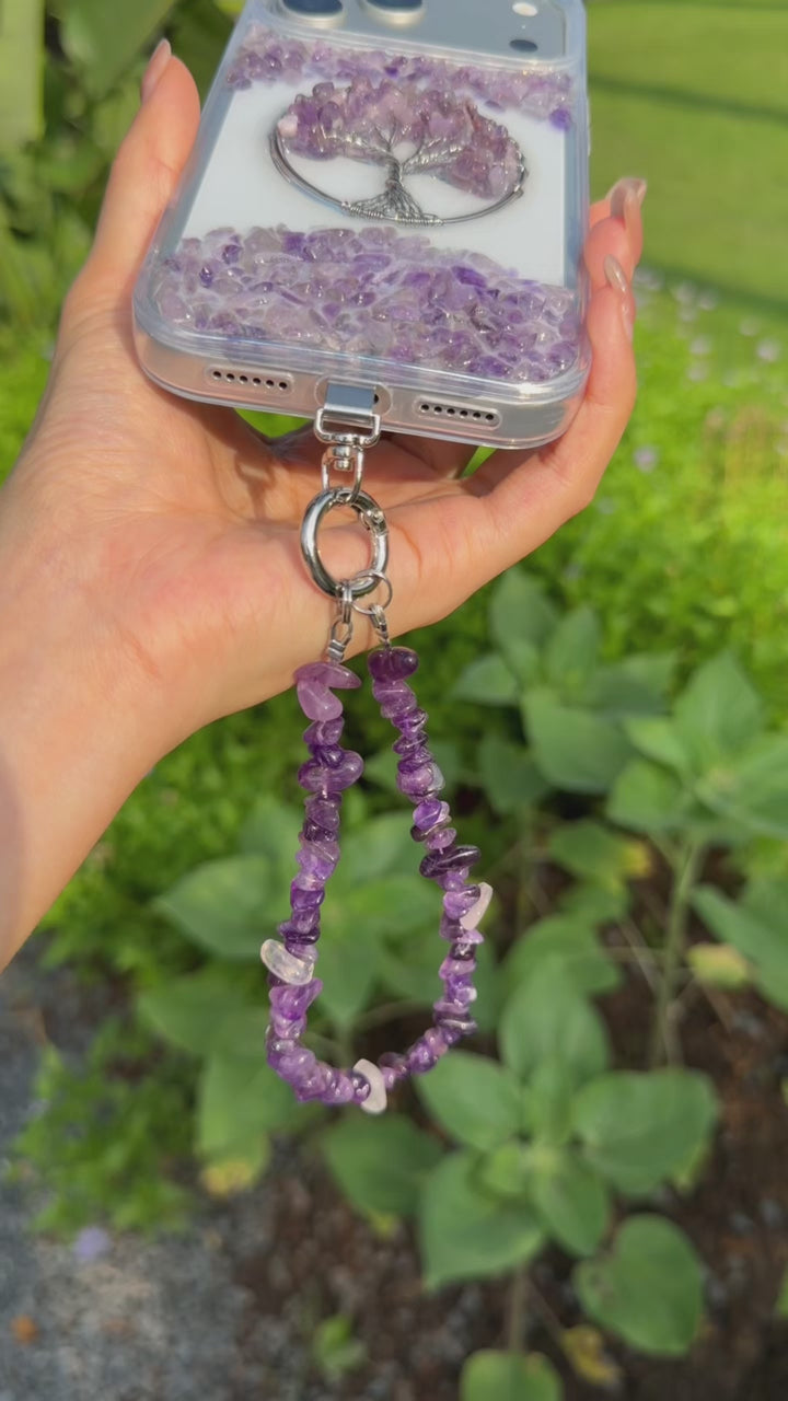 Amethyst Tree of Life Crystal Phone Case
